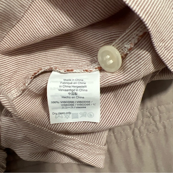 Madewell Mauve and White Striped Short Sleeve Tee - Picture 5 of 5